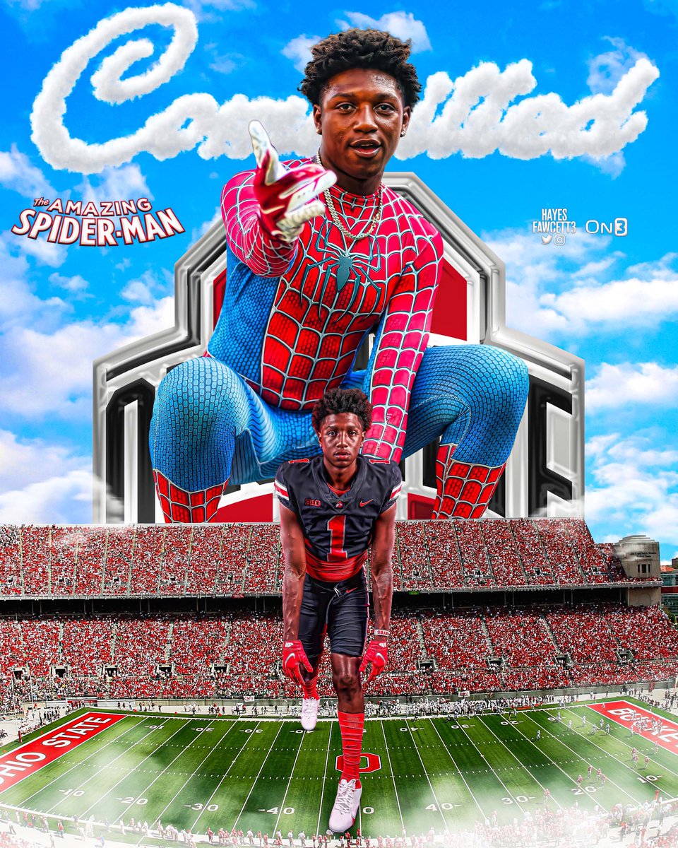 Hayesfawcett3's tweet photo. BREAKING: Four-Star TE Jelani Thurman (@jelani3345) has Committed to Ohio State!

The 6’6 230 TE from Fairburn, GA chose the Buckeyes over Michigan State, Alabama, and Auburn.

More Here (FREE): https://t.co/Mj9PK4C92e https://t.co/r14pLH4BWf
