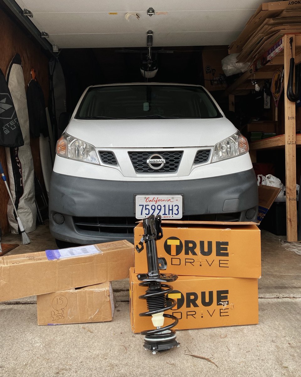 CarPartscom's tweet photo. New #TrueDrive front struts from https://t.co/8j5Y1ORSu9 paired with a custom front lift freshly installed on this mini #adventurevan !🏔
.
Have a build with https://t.co/8j5Y1ORSu9 parts you want us to feature? Tag us! #VanLife #RightPartsRightNow https://t.co/6WGvKkBAAL