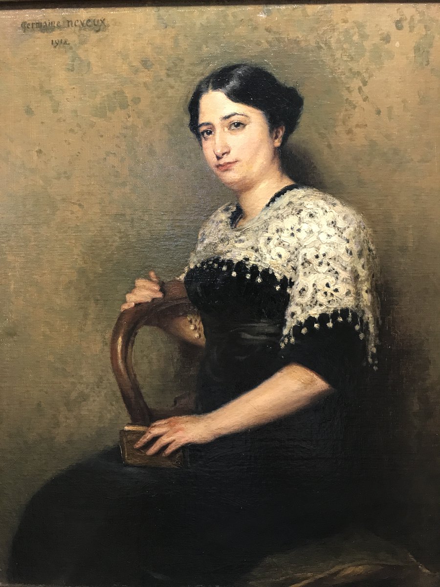 sderrot's tweet photo. Ou des personnalités liées au coin ou au musée, comme Victor Champier, dont j'ai découvert une nouvelle facette (#ADXIX 4ever)
https://t.co/BM6pDwoztn
Ici un portrait de Louise Champier, sa fille, par Germaine Lantoine-Neveux, en 1912 (admirez le col en dentelle) #accrochées https://t.co/m2y62YmQo3