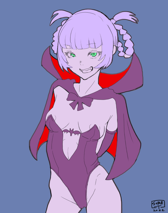 七草ナズナさんにへねらりバンパイアの衣装着てもらいました 