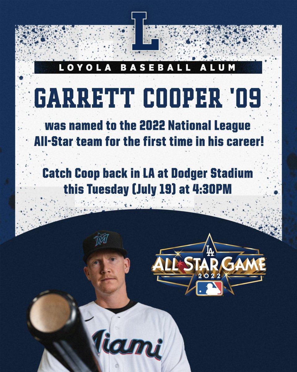 Big week for <a href="/LoyolaBSB/">Loyola Baseball</a> alums!

Kevin Parada ’20 is a projected first round pick in today’s MLB Draft while Garrett Cooper ’09 will play in his first All-Star Game on Tuesday!

#LoyolaHighAlumni | #C4L