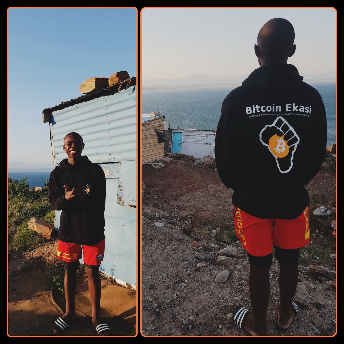 BitcoinEkasi's tweet photo. 👇5k-followers-in-a-year💥give-away👇

Want our new hoodie (printed by @mysticturtlesa) and look as cool as @Lukhangelemai?

Then RT this, @ your twitter friends, and let's get to 5k followers before 5 Aug.

Because the other half of the give-away is even cooler than this😆😉😎🤩 https://t.co/dgxpS6zF2K