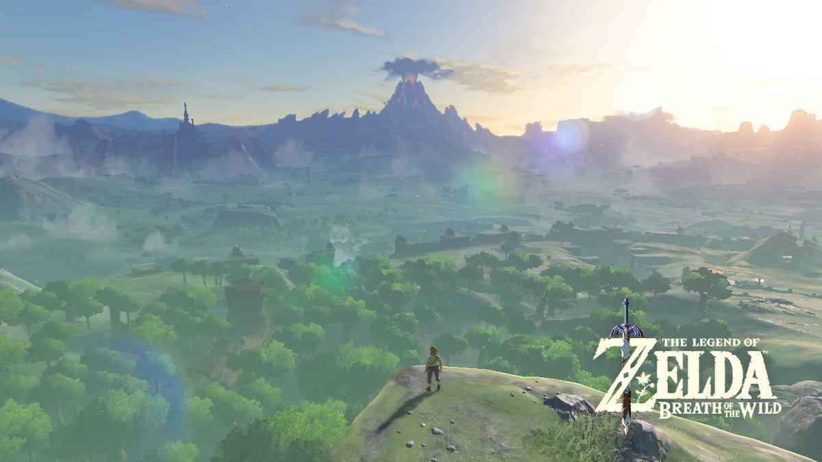 Ravenclaw__95's tweet photo. Always bedazzled by this shot no matter how many times I play it  ❤️

#Nintendo #BotW #Zelda https://t.co/anMA95lZtv