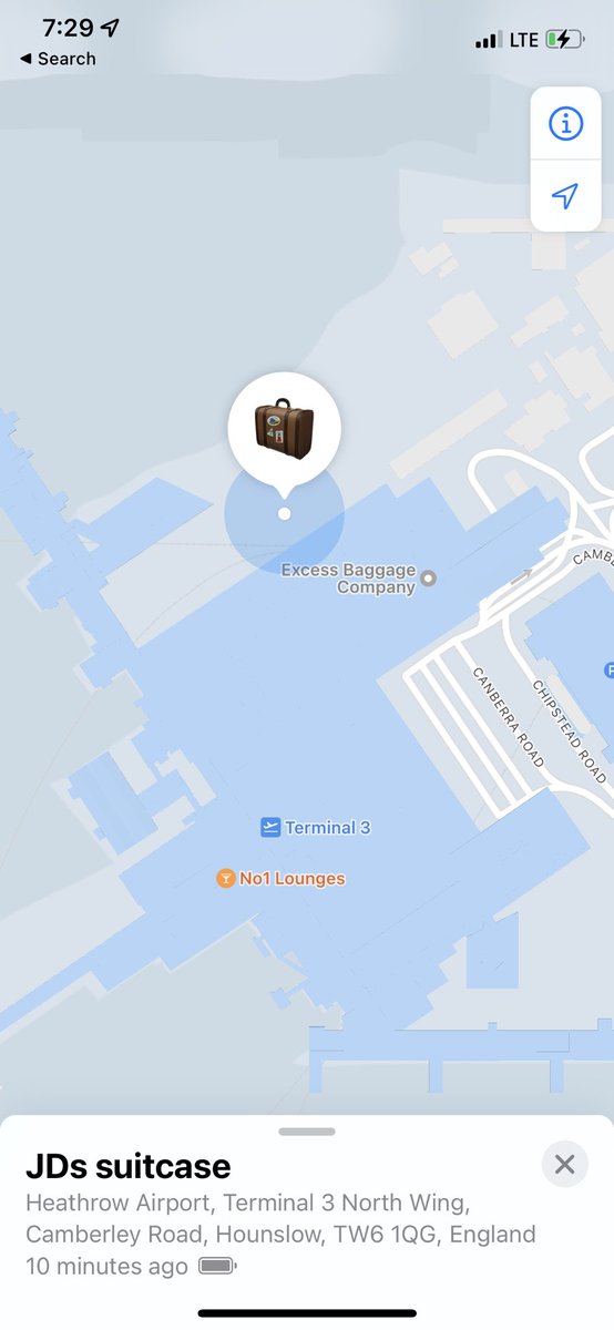 jdizzle_tv's tweet photo. @AmericanAir Oh yeah -  @Iberia_en said my luggage might not even be in London (bc it hasn’t been “put in the system” yet) even though @AppleSupport clearly shows my bags in T3 at Heathrow. They haven’t moved in now over 24 hours!!!! @British_Airways @ https://t.co/ua12QJJj9O