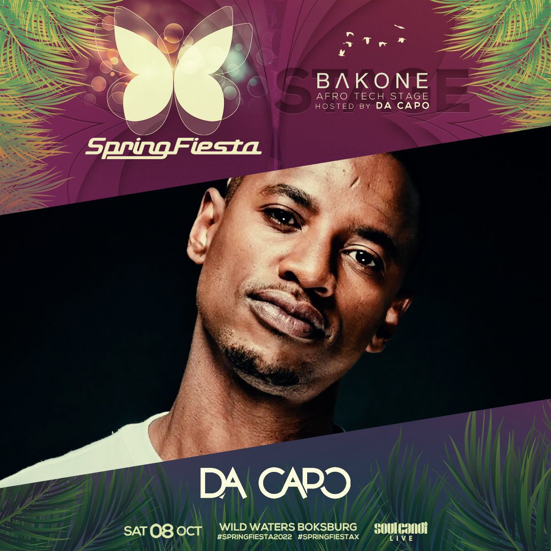 Taking the stage… The #BAKONE stage hosted by <a href="/DacapoSA/">Da Capo</a> ~ Tickets at springfiesta.co.za
