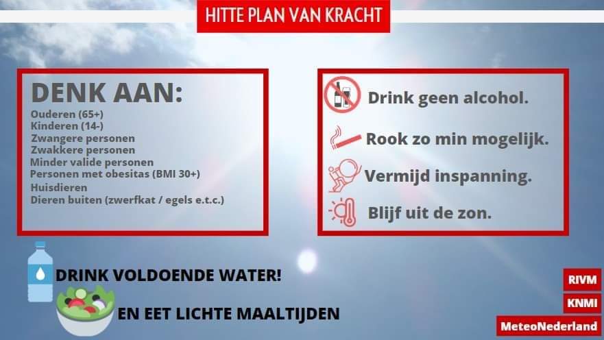 Bij hitte ben je bij 65+ een kwetsbare oudere, bij COVID-19 al bij 60 op sterven na dood. Maar als je moet door werken dan is er met 67 ineens niks mis. Wat willen ze nou.