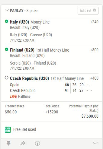 SavingFaris's tweet photo. @BetMGM When you nearly had the parlay of dreams secured on a damn free bet 😂 https://t.co/kSs7eUS1on