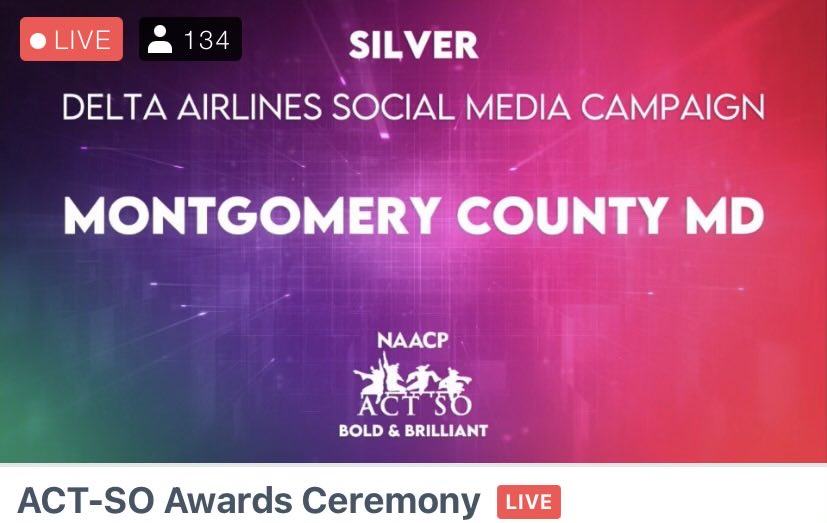 ACTSOMOCO's tweet photo. ACT-SO MOCO wins silver! https://t.co/LjcnWojejZ