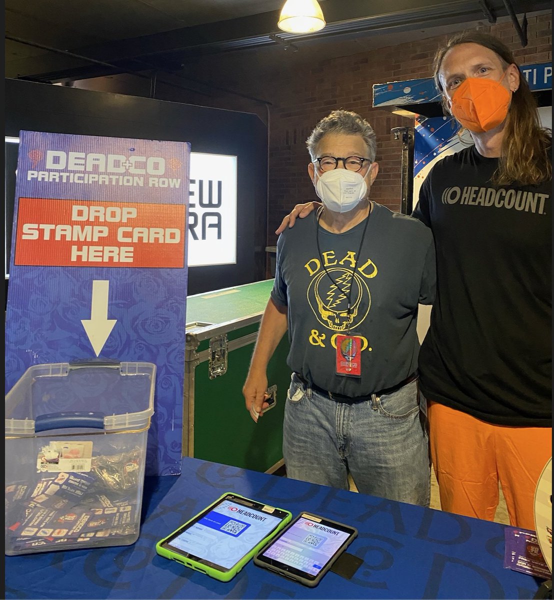 Went to an amazing <a href="/deadandcompany/">Dead & Company</a> show last night. Stopped by the <a href="/HeadCountOrg/">HeadCount | Register To Vote</a> booth, a nonpartisan group which has registered over a million folks to vote!