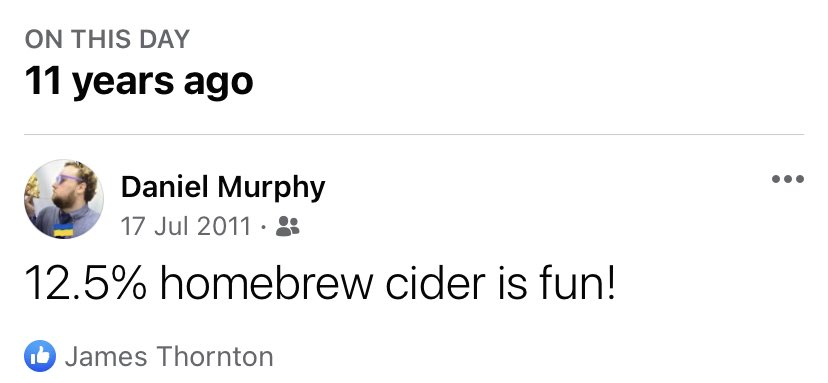11 years ago today when I nearly died but had a wonderful time doing so at <a href="/EmzelWolf/">Emzel</a>’s birthday party! Still annoyed I forgot to take some home with me!!