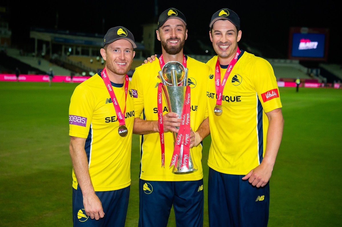 From day dot. 😍<a href="/vincey14/">James Vince</a> <a href="/hantscricket/">Hampshire Hawks</a> #champions