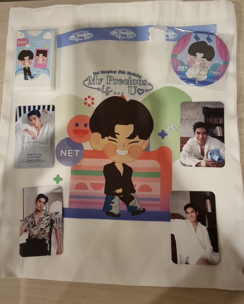 nuiiunnui's tweet photo. ของที่ได้รับจากงานมีตเน็ต @netrism1997
#netsiraphop 
#Net25thPreciousYear
#NetHBDFanmeet2022
#NetHBDProject2022 https://t.co/jHZRvxnxuj