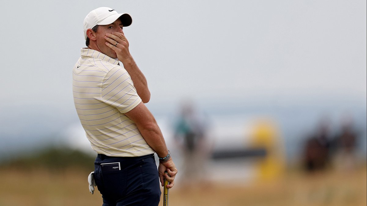 Rory McIlroy hits all 18 greens in regulation in the final round of #TheOpen , but cards just two birdies en route to a 2-under 70. McIlroy finishes solo 3rd behind Cameron Smith and Cameron Young.