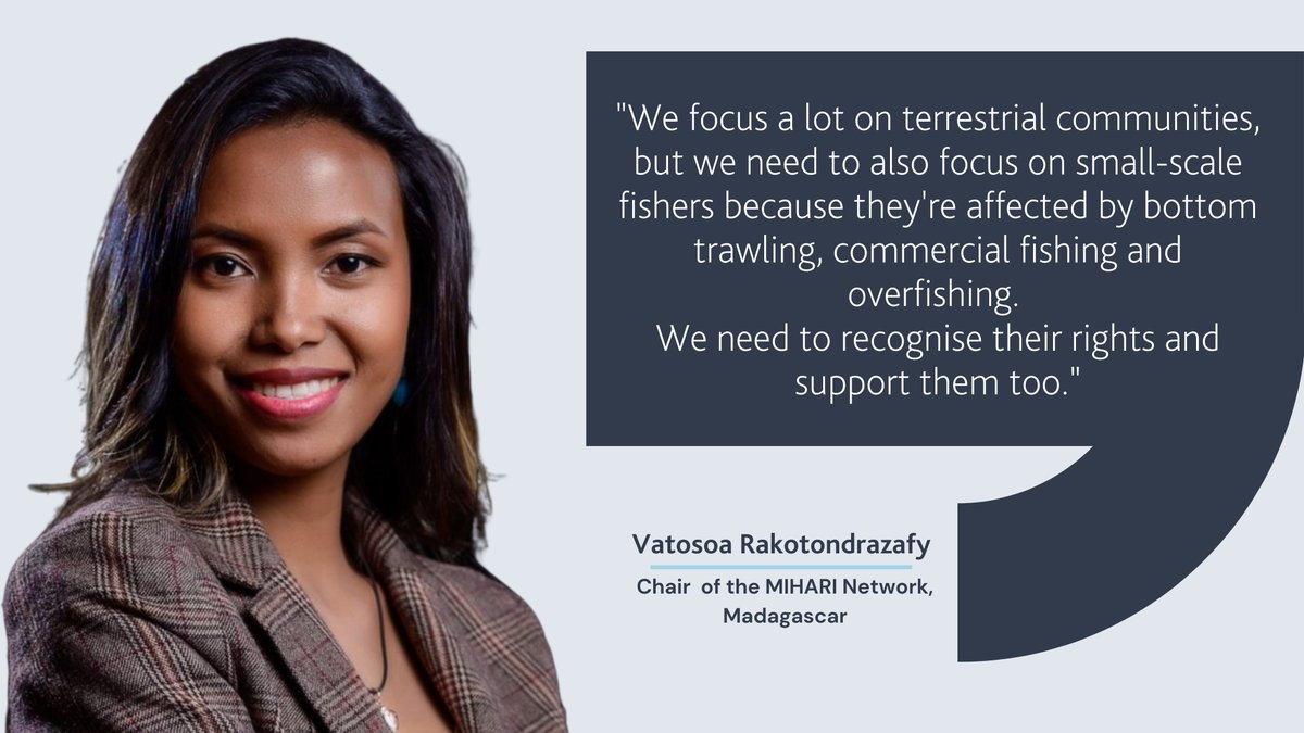 BlueVentures's tweet image. 🚨 #IPLCS representatives at #APAC2022 are calling for the recognition of Indigenous Peoples &amp;amp; Local Communities' rights from both the marine 🌊 &amp;amp; terrestrial spaces &amp;amp; for a human rights-based approach to conservation.

More insights from @LMMAMada Chair, Vatosoa Rakotondrazafy👇