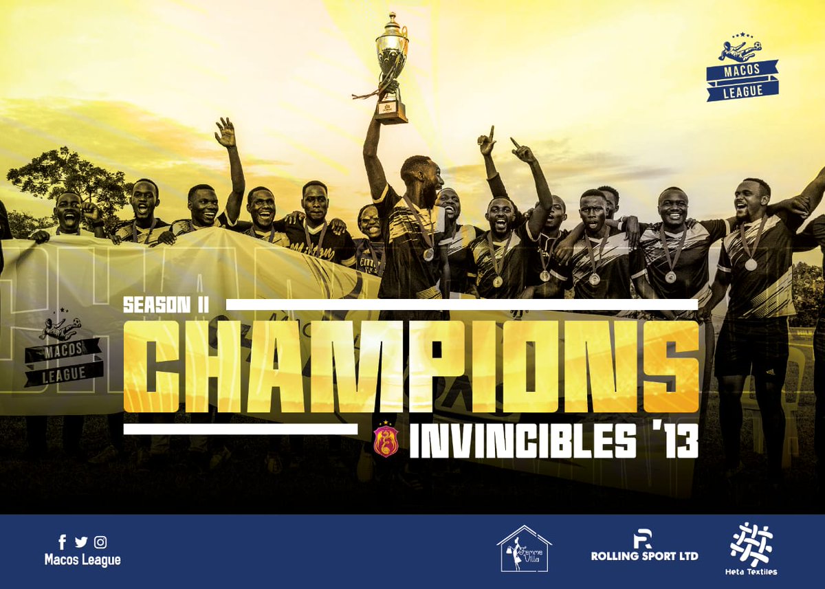 See that, WE ARE CHAMPIONS.
#MacosLeague