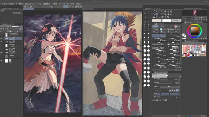 ライブでここまで進みました #今日のライブ進捗 https://t.co/YceWrcKJvs 