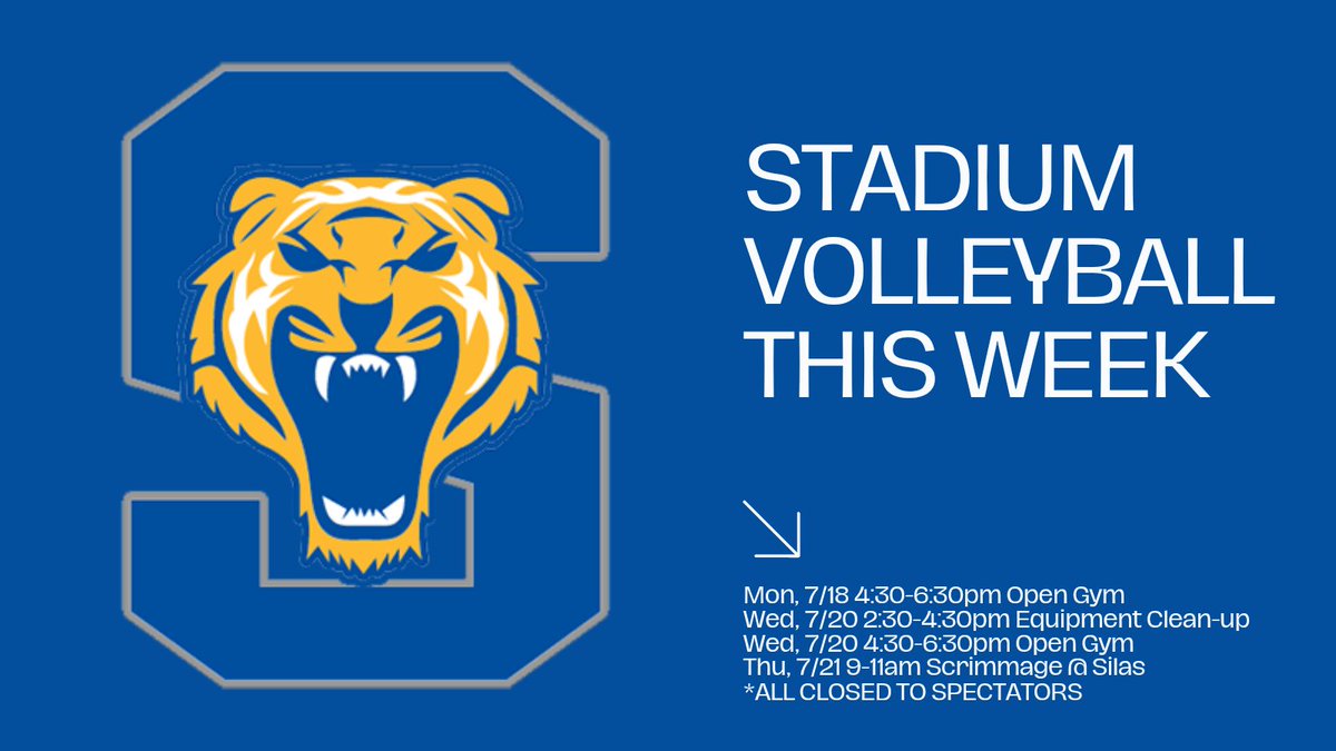 Opportunities to put in work in the gym and prepare for tryouts. See you there, Tigers.