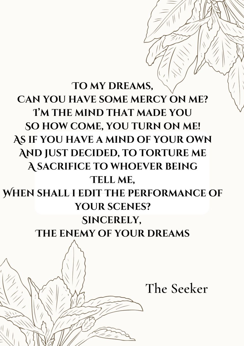 My chapbook is about Self-help, identity loss, Dreams, Depression, Mental heath.
Chech it out on Amazon Wherever you are.
books2read.com/u/3JE1pQ 
This is part of a poem in my chapbook. 
Hope you like it🤓
#writerslift #WritingCommunity #selfhelp #insomnia #poetry #mentalhealth