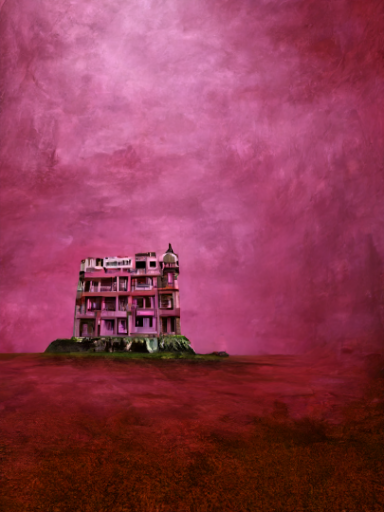 BrainArtLabs's tweet photo. "A deep pink and slate blue skyscraper hotel on an island in India during a zombie apocalypse invasion. The future is looking bleak and dreary. By Wes Anderson. By George A. Romero Dark and fine art."
#ai #aiart #discodiffusion #liminalspace #liminaldiffusion https://t.co/uQzJKnFdJG