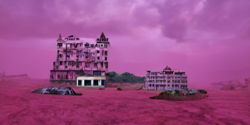 BrainArtLabs's tweet photo. "A deep pink and slate blue skyscraper hotel on an island in India during a zombie apocalypse invasion. The future is looking bleak and dreary. By Wes Anderson. By George A. Romero Dark and fine art."
#ai #aiart #discodiffusion #liminalspace #liminaldiffusion https://t.co/uQzJKnFdJG