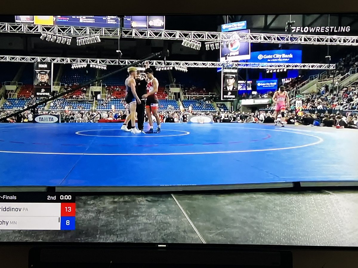 Bek is into the semis!!! Stop sign hunting! <a href="/CRHawkWrestling/">CR SOUTH WRESTLING</a> <a href="/PA_wrestling/">PA-Wrestling.com</a>