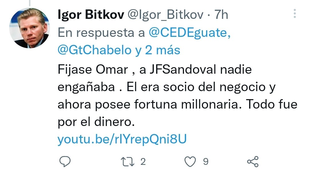 VicenteCarrera_'s tweet photo. Alguien con techo de cristal, lanzando piedras al cielo. Estafó millones de euros a un banco ruso, se instala en Guatemala, gracias a la corrupción de dos gobiernos y hoy se dedica a atacar a ex fiscales que descubrieron sus crímenes. #IgorBitkovNonGrato https://t.co/UM8M5jAB8p