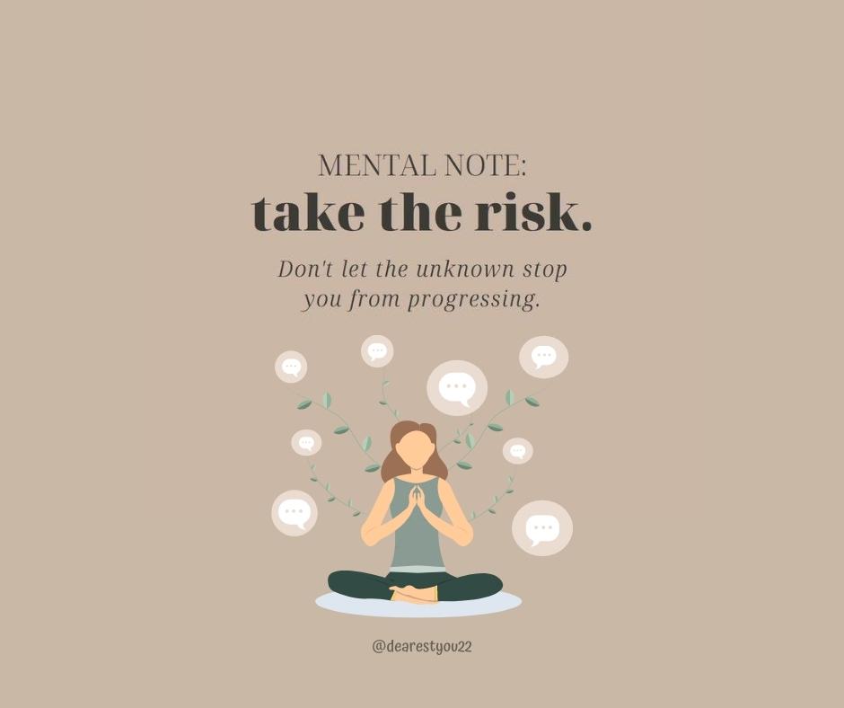dearestyou22's tweet photo. ✨Monday Reminder✨ Don't let the unknown stop you from progressing.
.
.
.
.
#dearestyou #notetoself #notes #dailyreminder
#quotes #note2self #reminderoftheday #reminder #lifeinspiration #selfcare #mentalhealth https://t.co/anuCCJWKXO