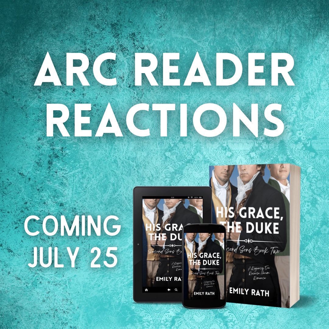 emilyrathbooks's tweet photo. ARC Reviews for HIS GRACE, THE DUKE are flooding in and I’m living for it 🥳🥳 It releases to KU and paperback July 25! https://t.co/J2IQxWMOoo