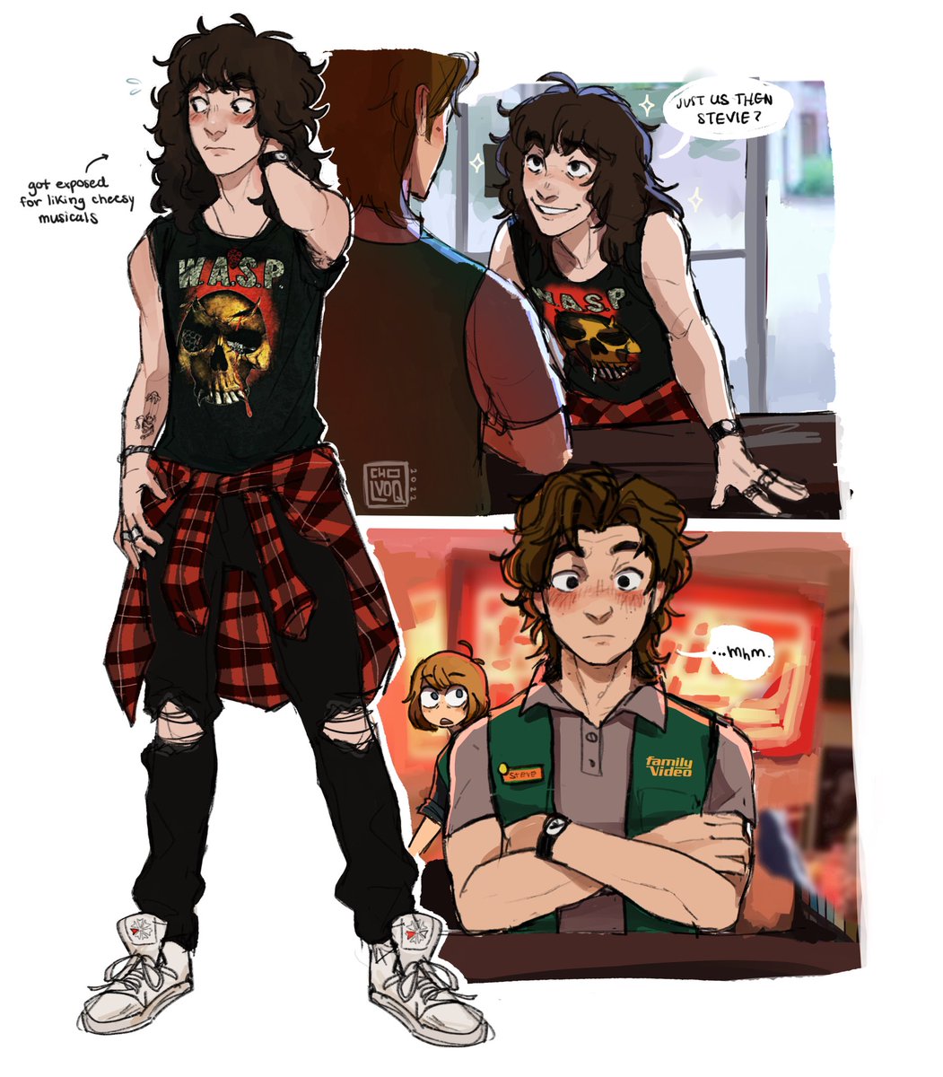 cholvoq's tweet photo. More Steddie fanfic art + shameless self-promo 🤭😏 #steddie #StrangerThings https://t.co/FLqnpCTzV1