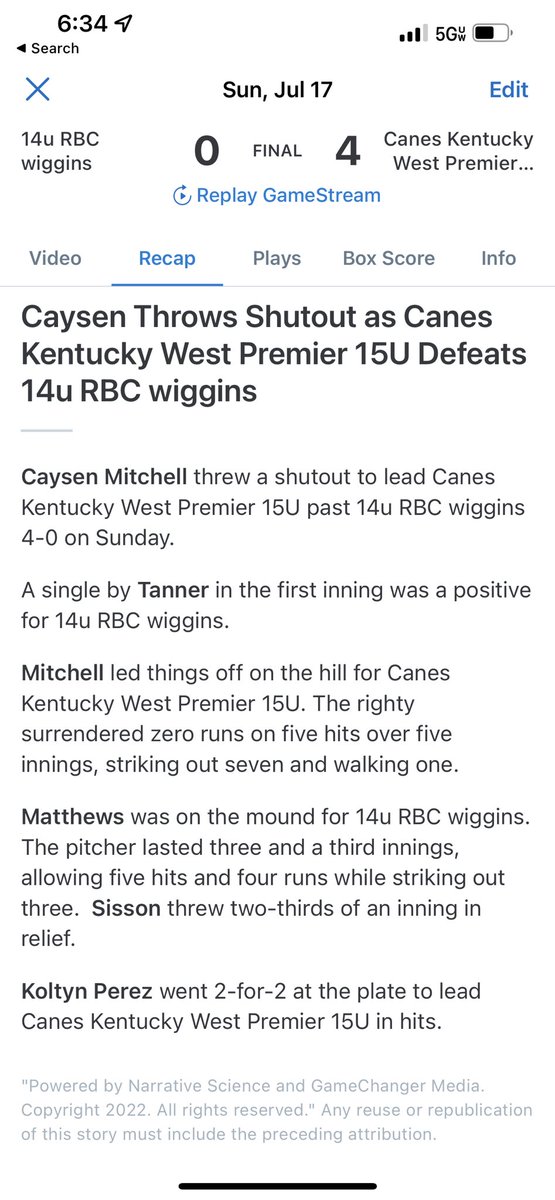 Missouri Bulls 17u (@mobulls17u) on Twitter photo <a href="/Caysen_Mitchell/">Caysen Mitchell</a> with another unreal performance in bracket play! CG with 0 ER and 7Ks. <a href="/koltynperez11/">Koltyn Perez</a> leads the offense going 2-2. <a href="/Caysen_Mitchell/">Caysen Mitchell</a> with another unreal performance in bracket play! CG with 0 ER and 7Ks. <a href="/koltynperez11/">Koltyn Perez</a> leads the offense going 2-2.