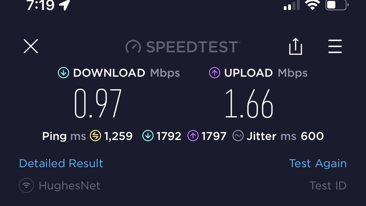 TJ_Cooney's tweet image. After 2 yrs on the waitlist our family farm finally has Starlink! (Gracefully parked in the middle of a soybean field) Check out the results, night and day compared to the other provider. 1300 ping vs 50?!? .97mbps vs 38.9mbps?! This is life changing tech! Thank you @spacex!