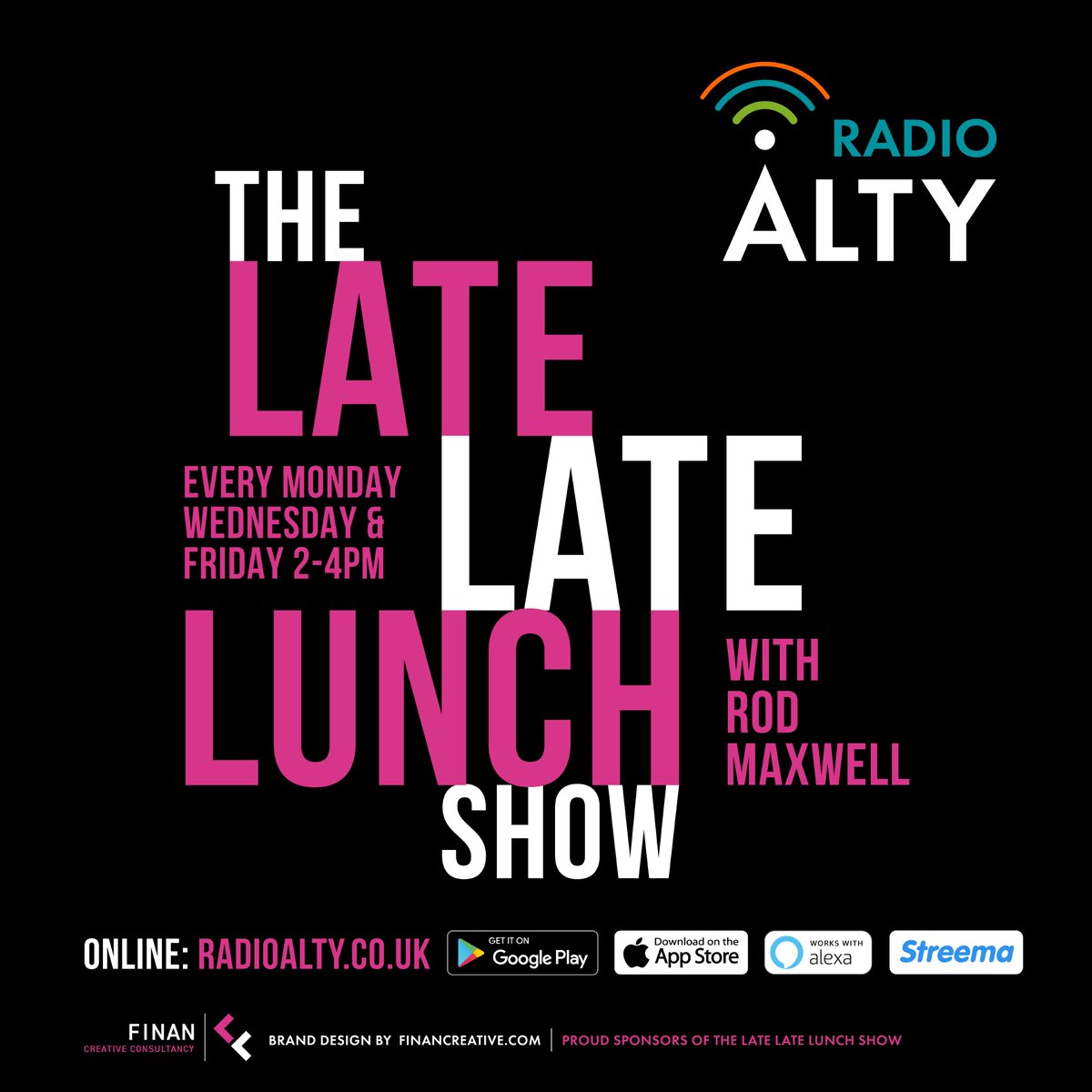 RadioAlty's tweet photo. On Monday's #theLateLateLunchshow from 2pm Rod Maxwell has an action packed show for you.  James Spencer's View from the Street is all about "Friendship"  https://t.co/avmIQb4eiC - online, free apps, smart speaker and Streema.
#viewfromthestreet #jamesspencer #friendship https://t.co/Kck2oRe9m4