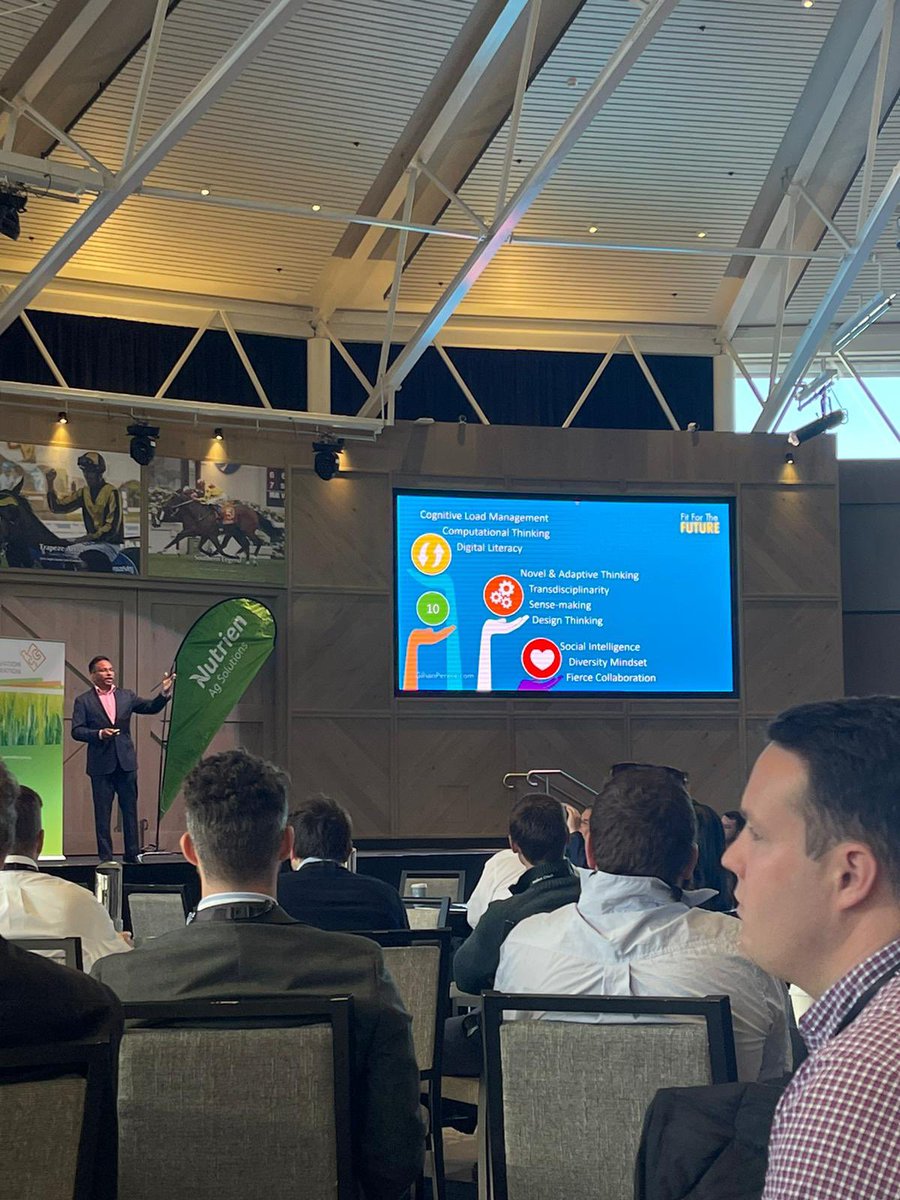 InnovGeneration's tweet photo. Are we fit for the future ??? Futurist @gihanperera runs through the future of farming here at #IG22
#emergingag #aussieag #youngfarmers #farming https://t.co/oErK2EPJZf