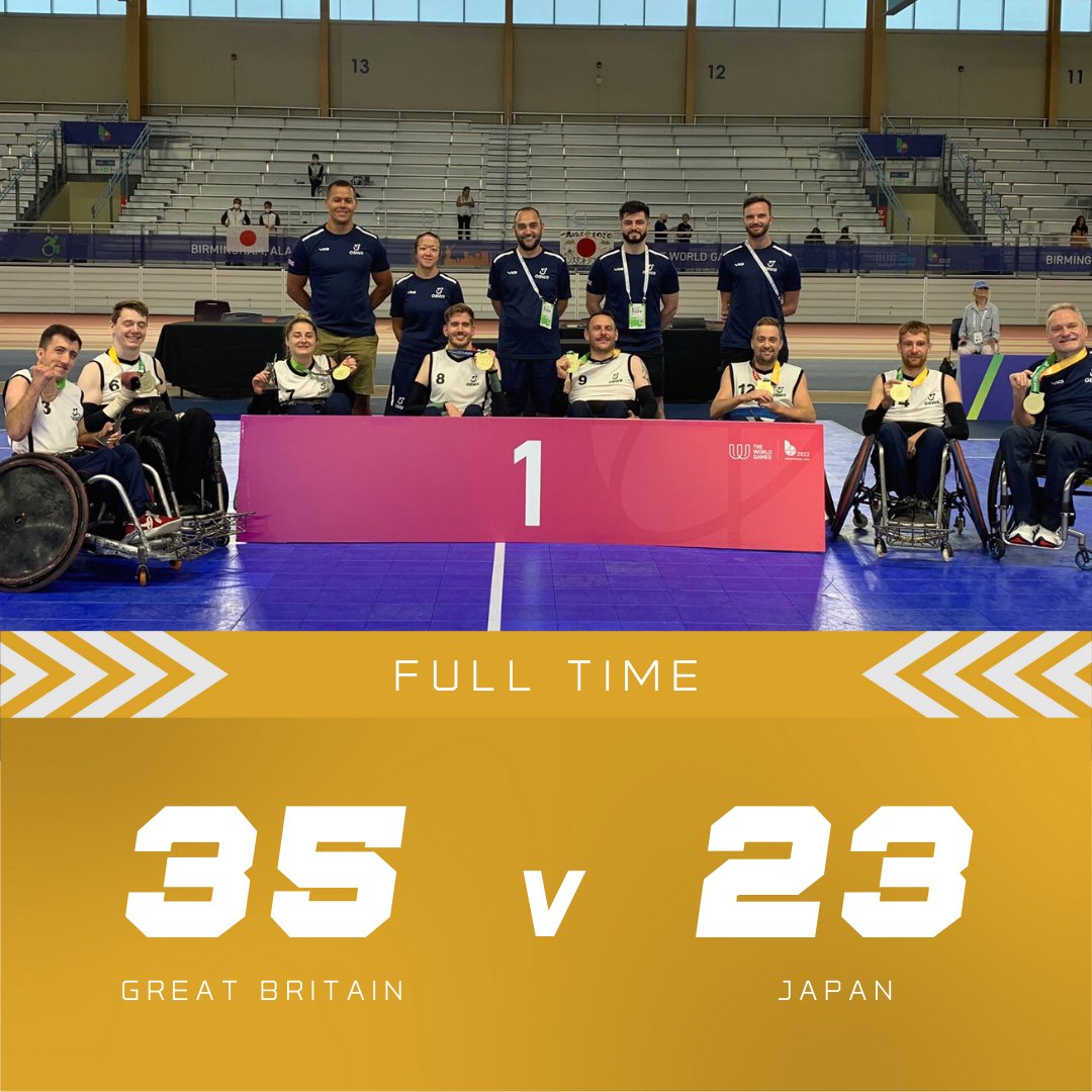 gbwrnews's tweet image. GB defeat Japan in the final to win gold at the World Games! 🥇🇬🇧 

#WorldGames #Gold #Champions