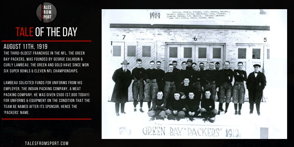 TalesFromSport's tweet photo. #TaleOfTheDay
Ft. @packers
#OnThisDay https://t.co/XdIuhEDc7J