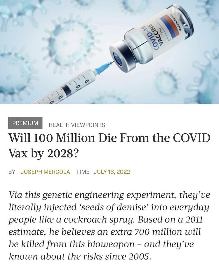MrFiat2's tweet photo. The #PoisonVaccine #KillShot, is starting to take hold. #WakeUpAmerica #DoNotComply
#NoVaccines

Be #SuperStrait
Stay #UltraMAGA
Keep #PureBlood
Join the #MAGAGang https://t.co/ld1duo3dLv