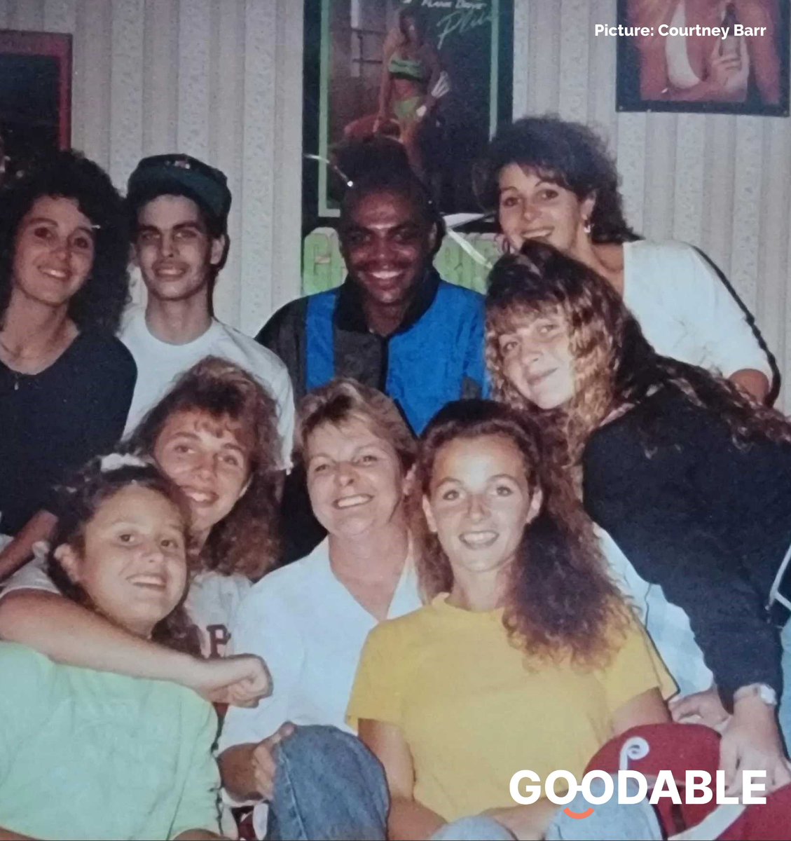 Goodable's tweet image. At the height of his career, Charles Barkley received a letter from a fan who was dying of cancer.

He got on a plane, flew to meet him, and hung out with him and his family for an hour and a half.

No fanfare.  No press release.  Just Charles cheering up someone in need.

♥️🏀