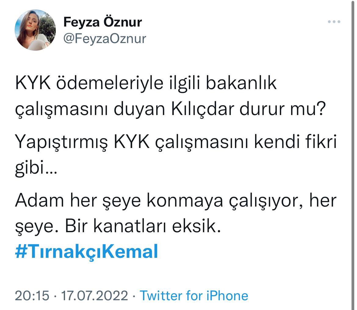 kilicdarogluk's tweet photo. Yine tutuştun, trollerle algı peşindesin Erdoğan. Bir de aklınıza gele gele #TırnakçıKemal etiketi gelmiş:) Merak etme, Bay Kemal takdir peşinde değildir. Faizlerin hepsini silin, geri ödemeyi iş bulma şartına bağlayın ve gençlerimiz rahatlasın. Tek bir kelime edersem namerdim! https://t.co/FHrddsx0Ga