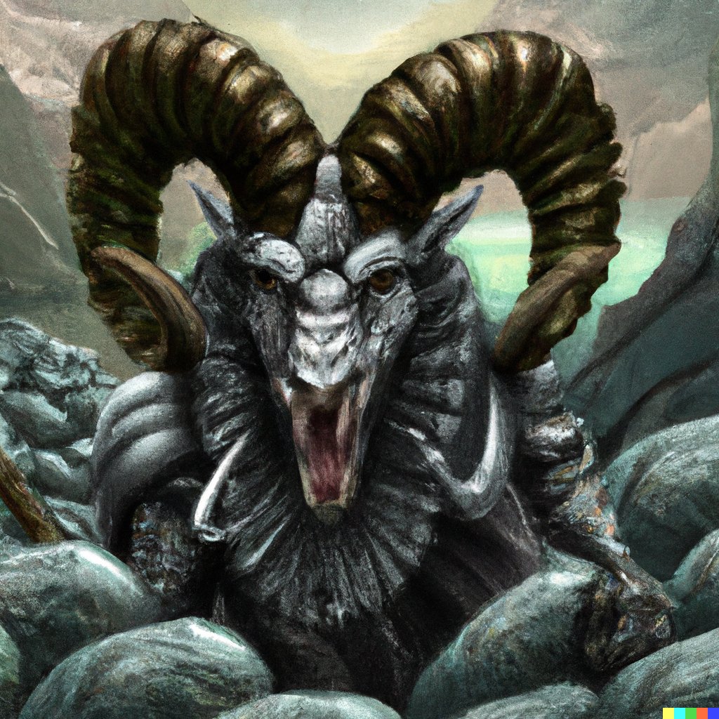 AiJoe_eth's tweet photo. "The horned beast"
#dalle2 init + hand editing + #discodiffusion  + dash of #photoshop 
Inint vs final whatcha think? 🤔 https://t.co/CtZQs9h6nW