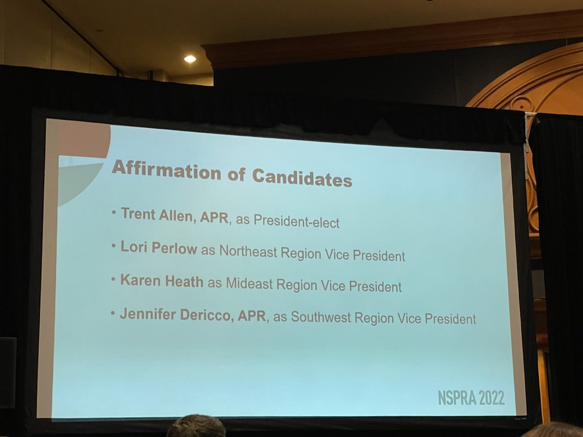 Congrats to MSPRA’s <a href="/karen_heath/">Karen Heath</a>, our brand new <a href="/NSPRA/">NSPRA</a> Mideast Region Vice President! 🥳 #NSPRA2022