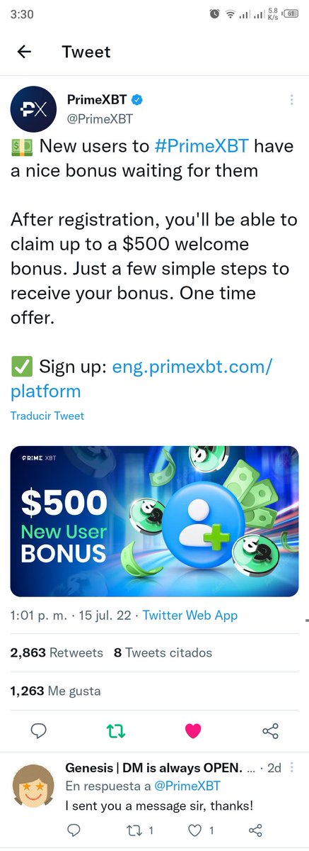 gimenez_isleny's tweet photo. @CompBrosCrypto @PrimeXBT Done , thanks https://t.co/zgraZENZgQ
