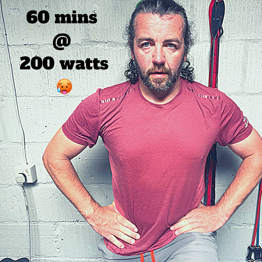 theEndurancePT's tweet image. Well so much for a “cooler” indoor session.

Heatwave followed me inside. 

#lookingforwardtowinter 

😉