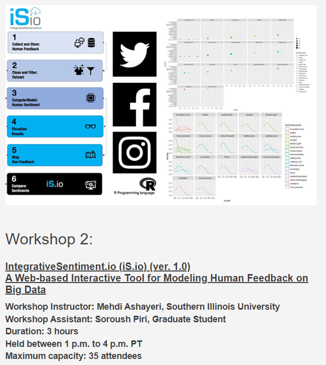 SimAUDConf's tweet photo. The second workshop has already started! https://t.co/BGj4O5vXNl (https://t.co/zO1vcnkRjC) (ver. 1.0). A Web-based Interactive Tool for Modeling Human Feedback on Big Data by Mehdi Ashayeri.
#SimAUD #SimAUD2022 #Workshop https://t.co/Rdn1RNdg3B