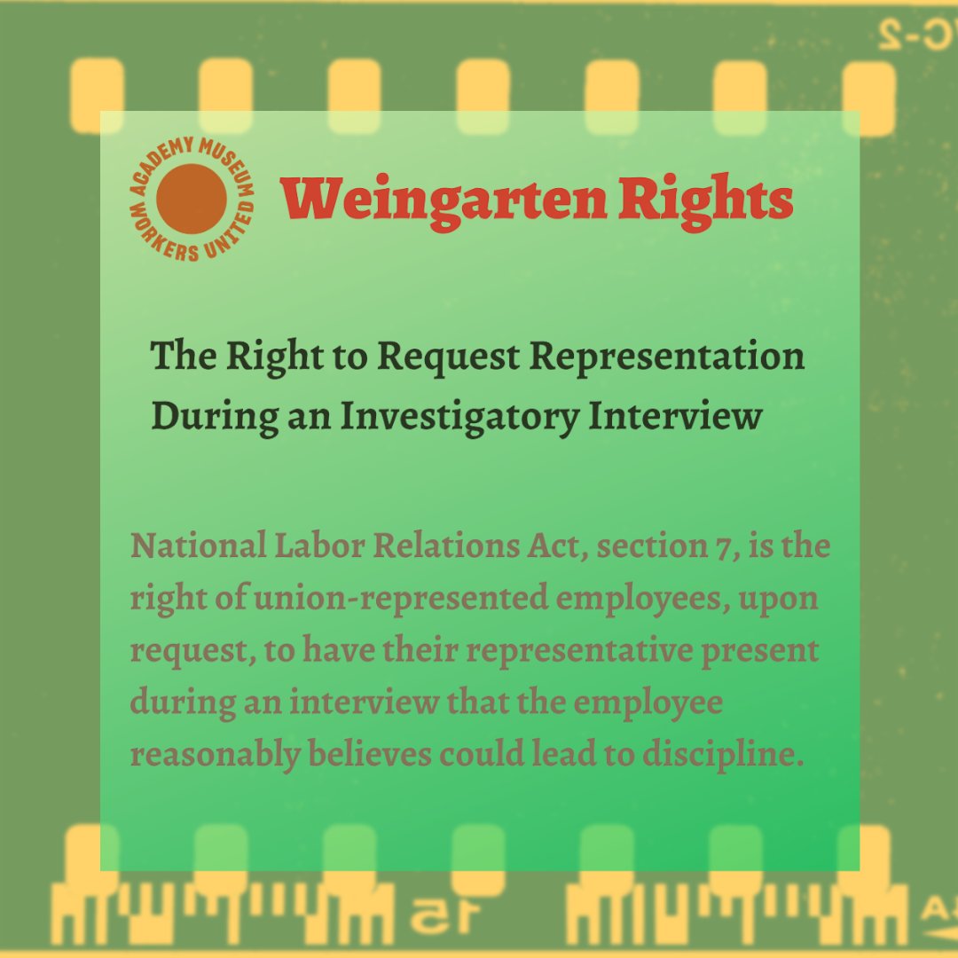 MuseumUnited's tweet photo. AMWU is now certified as a union and AMWU members have Weingarten Rights! #UnionPower #AMWU https://t.co/lGyBCnnDTJ