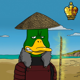 nspeereth's tweet photo. Welcome "Stan" the Last Samurai of the @noncoducks pond #RoyalArmy 🦆⚔️ https://t.co/T0dLSyhQin