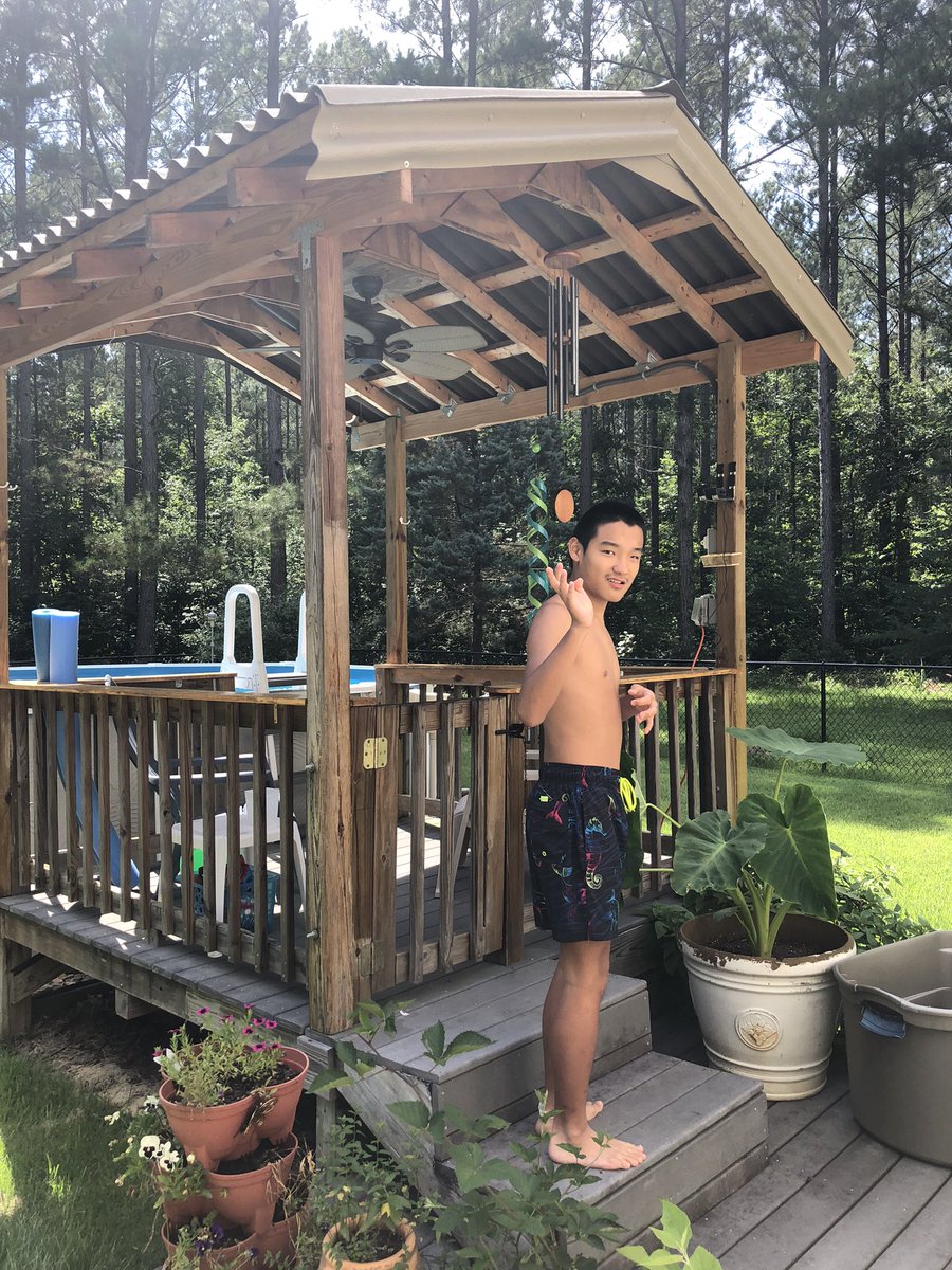 k9kayaks's tweet photo. #MaxSmiles π WooHoo dads getting in the pool with me. First time since June 8th heβs got a waterproof bandaid π©Ή on #PoolTime #Summer2022 #AutismDad https://t.co/YprznY3jlL