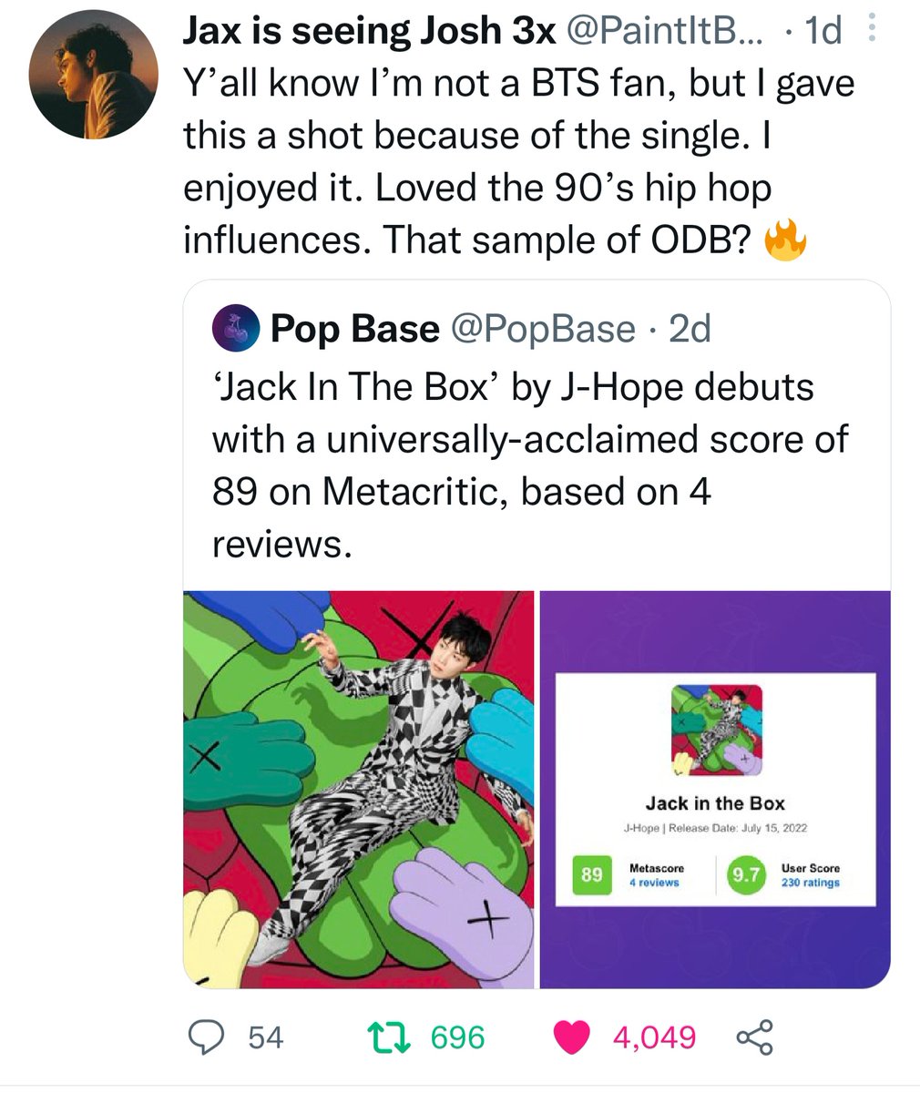 minsrujoon's tweet photo. MAN, this local discovering BTS and their songs is so endearing and satisfying😭
Not only did they regret not giving a fair chance, they also made another local get curious...🤎 https://t.co/ezpjUeccum