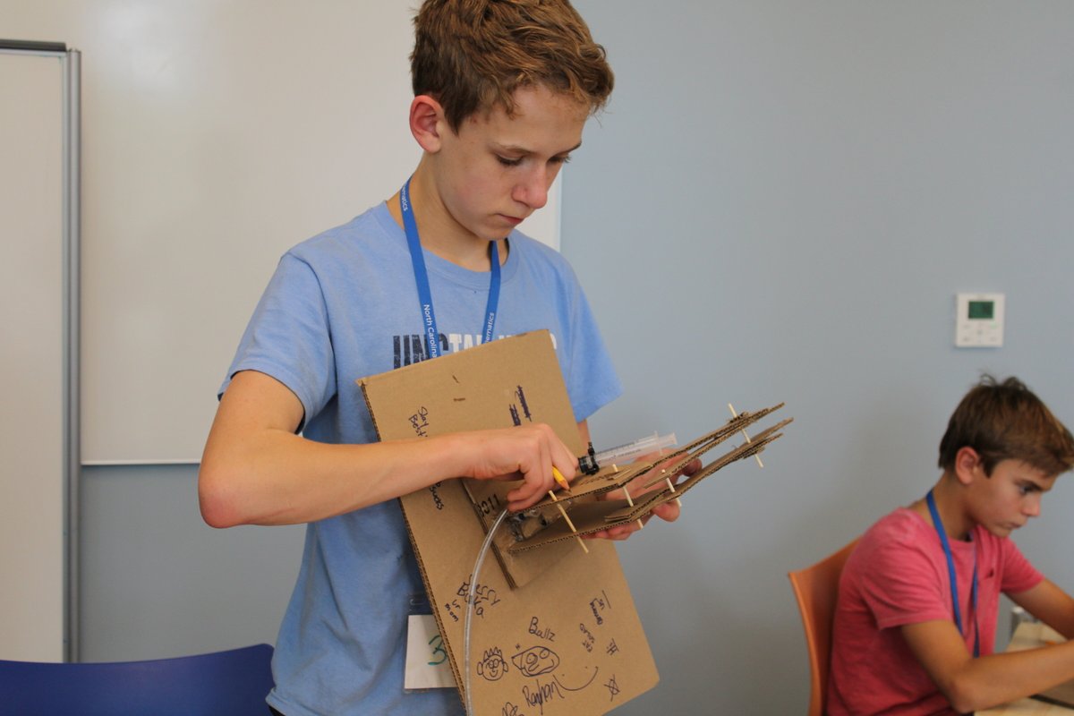 accel_ncssm's tweet photo. Morganton campers in the computer programing class are strategizing about secret numbers, while the Build-A-Bot campers are finishing up their hand made robots.
#SummerAccelerator #NCSSMSummer https://t.co/FAf3FCyvIF