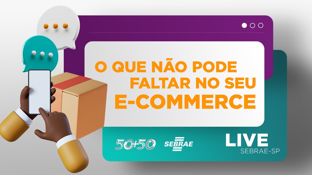sebraesp's tweet photo. Informações organizadas, boas fotos e vídeos dos produtos, sistemas de busca eficientes não podem faltar no seu e-commerce. Quer saber o que mais não pode faltar? Então, acompanhe a Live Sebrae-SP dia 18/7, às 17h, nos canais do Sebrae-SP no Facebook e no YouTube. https://t.co/NTrZJ0MHgg