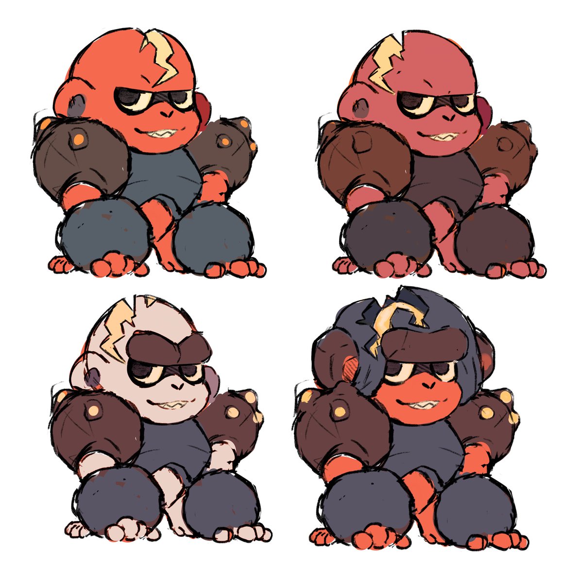 Some early concepts of Simiex I did for <a href="/Cxpsule_/">カプセル</a>